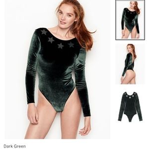 Brand New Victoria's Secret Velvet Sport Bodysuit